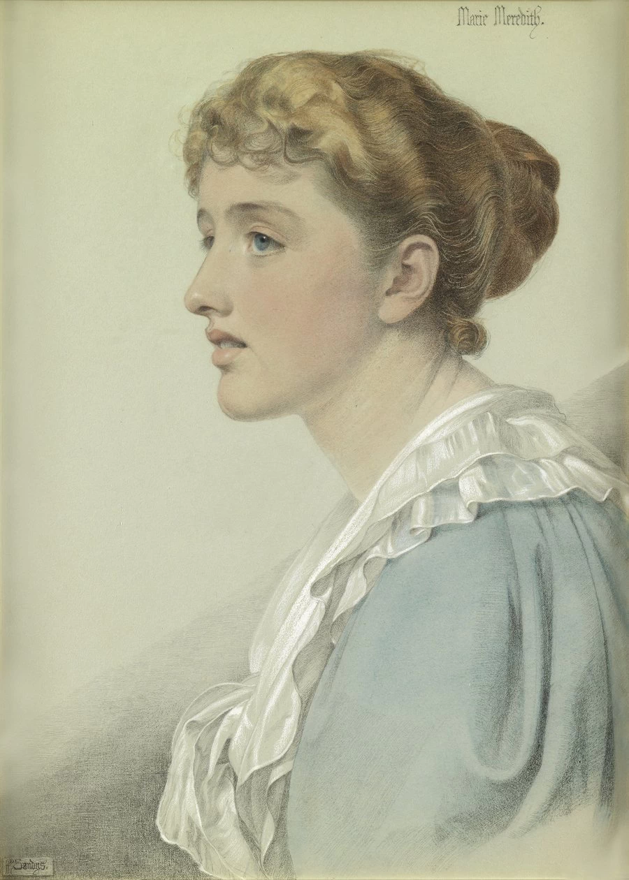 Frederick Sandys-70-Ritratto di Marie Meredith, 1894